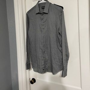 Emporio Armani Black and White Dress Shirt
